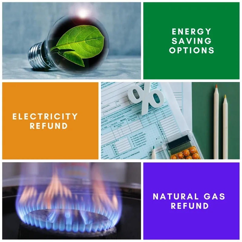 LED Ligthing and natural gas refund